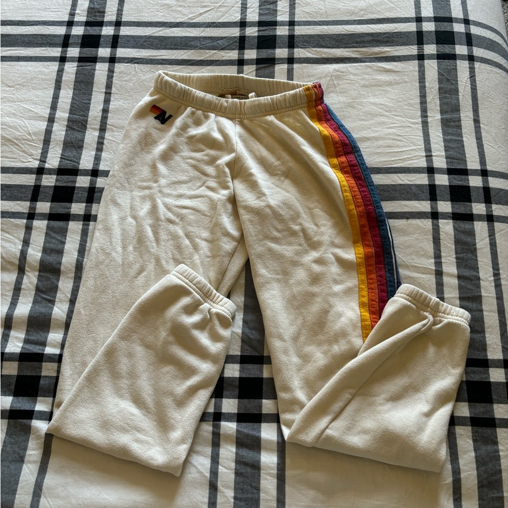 aviator nation 5 stripe vintage sweatpants